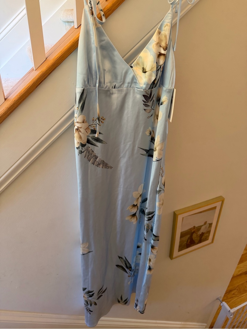 Hello Molly Light Blue Floral Midi Dress